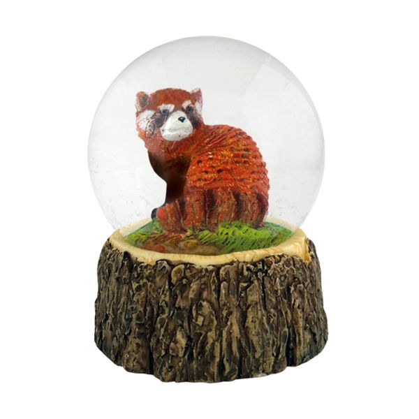 Water Globe - Red Panda from Deluxebase. Snow Globe with Resin Figurine and Moulded Base. Great home decor, ornaments and gifts.