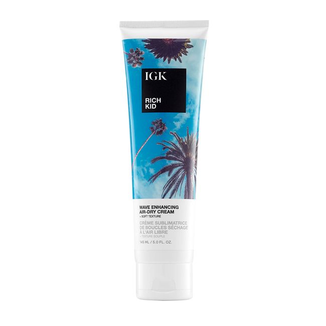 IGK RICH KID Wave Enhancing Air-Dry Cream | Hold + Texture + Shine | Vegan + Cruelty Free | 5 Oz