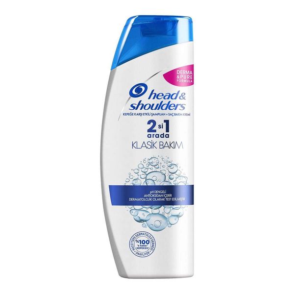 Head & Shoulders 2'si 1 Arada Şampuan Klasik Bakım Kepeğe Karşı Etkili 400 ml