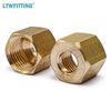 LTWFITTING 1/4-Inch Brass Compression Nut,Brass Compression Fitting(Pack of 25)