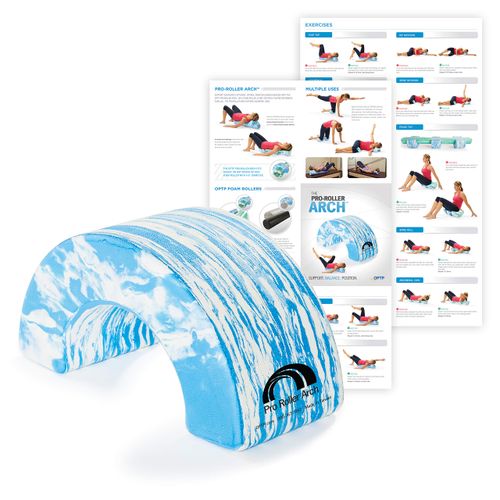 OPTP PRO-Roller Arch - Foam Roller Support and Positioning Tool – for Posture, Pilates, Stability Challenge and More – Use with 6-Inch Foam Rollers