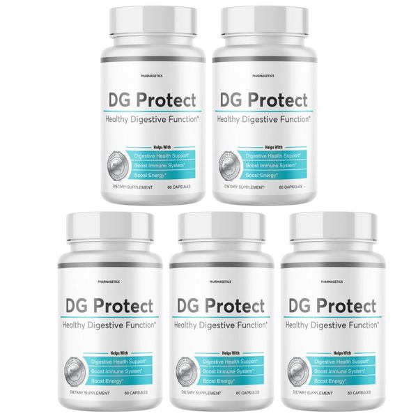 DG Protect - Supports Healthy Digestive Function, Energy Boost - 5 Bottles