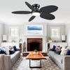 Ceiling Fans with Lights and Remote/App Control, 45 Inch Low Profile Tropical Ce