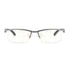 Yellowrock Blue Light Cart Progressive Multi-Focus Reading Glasses Senior Glasses Reading Glasses with Case & Cloth - gunmetal
