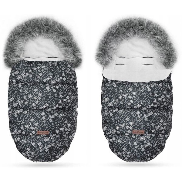 Baby Stroller Pushchair Footmuff Husky Warm Snowflake/Grey
