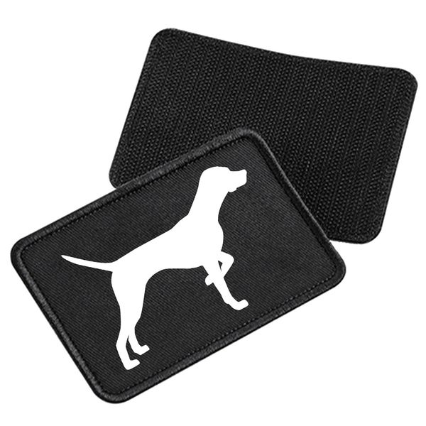 Huuraa Patch English Pointer Silhouette Geschenk Black English Pointer Präsent
