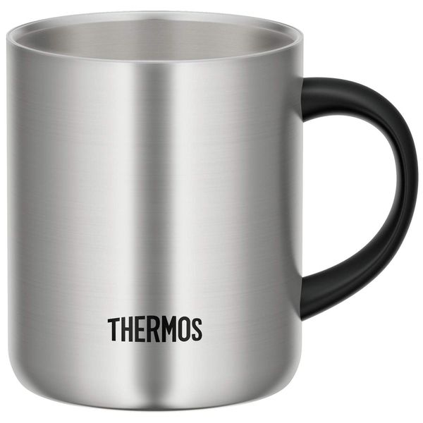 Thermos JDG-350 S Vacuum Insulated Mug, 11.8 fl oz (350 ml), Stainless Steel