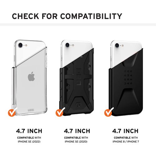 URBAN ARMOR GEAR [U] by UAG Designed for iPhone SE (2022) Case [4.7-inch Screen] Alton Slim Fit Lightweight Stylish Transparent Impact Resistant Protective Phone Cover, Cerulean
