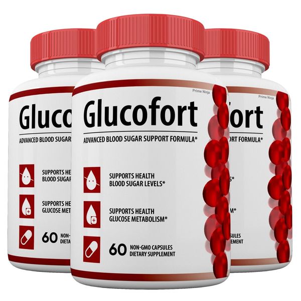 Glucofort Blood Sugar Support Capsules, Glucofort Pills Advanced Formula ( 3 )