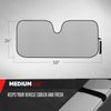 Motor Trend® Standard Matte Protective Car Windshield Sun Shade - Gray