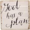 Sincere Surroundings PET10338 God Has a Plan 8 x 8, White