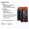 EASYANT Leather Pocket Organizer Handmade Multitool Sheath Accessories Leather EDC Pouch for Men