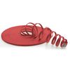 15m - CAT6 flat network patch cable (red - 1 piece) 1000 Mbit/s Gigabit LAN flat cable CAT.6 Slim Micro installation cable