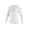 O'Neill Men's Basic Skins UPF 50+ Long Sleeve Sun Shirt, White, M