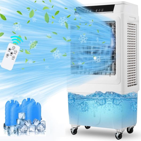 3 in 1 Portable Swamp Coolers 3000CFM Evaporative Air Cooler with Remote Control