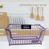 Buckingham Multi-Purpose Stackable Storage Organising Basket for Kitchen and Bathroom 30.5x16x15 cm (Light Lavender)
