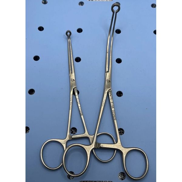 V. Mueller VM76-8166 and VM76-8177 Clamp Forceps Set of 1 Each