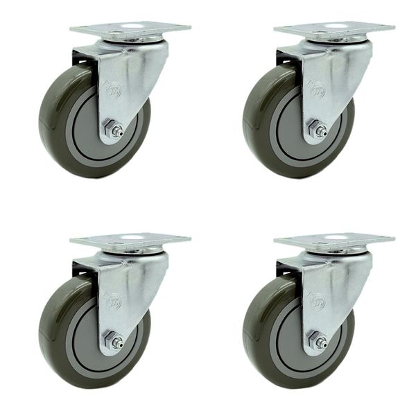 Regency 600CSW415 U-Boat Utility Cart Caster Replacement Set - Service Caster