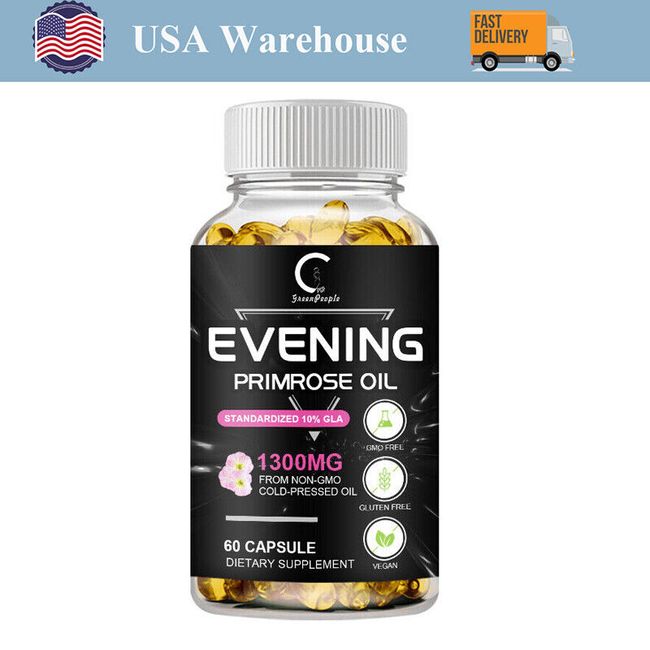 For Female Evening Primrose Oil Capsules with GLA Anti-Aging,Whitening 1300 mg