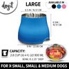 Dogit 2-in-1 Elevated Dish/Bowl, Blue, 900 ml