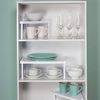 GEEZY Stackable Insert Square Shelf - Kitchen Pantry Cabinet Counter Storage Organiser Rack Stand