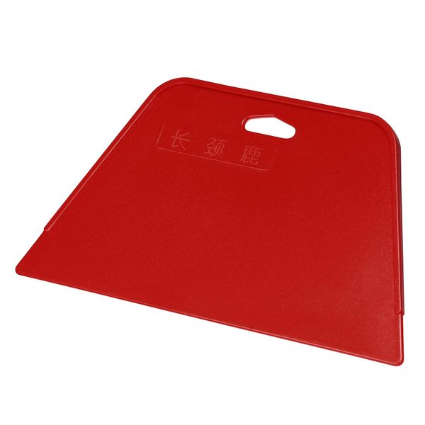 sourcing map Plastic Scraper Putty Spatula Spreader Smoothing Tool for Paint Wall Treatment Windshield 7.5" Red