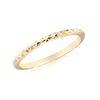 CARISSIMA Women's 9ct Yellow Gold Diamond Cut Slim Band Stack Ring #O