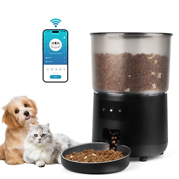 Automatic Pet Feeder Smart Cat Dog Food 4L w/ Capacity Removable food