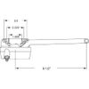 Truth TH 23023 9-1/2 In. Single-Arm Right-Hand Casement Operator with Crank Bronze Finish (Single Pack)