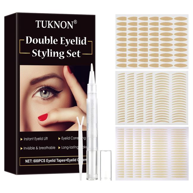 Schlupflider Stripes,Augenlid Stripes,Eyelid Tape,Schlupflid Tapes,Augenlidklebeband,Eyelid Lifting Stripes,Schlupflider Creme,600pc Unsichtbares Sofortiges Anheben des Augenlid für Einzelnes Augenlid