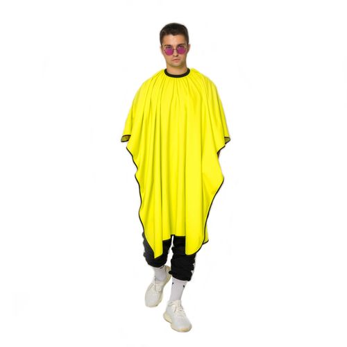 Barbermood Barber Cape, mantello nero bianco, mantello professionale per capelli, accessorio per acconciature, mantello per adulti, accessorio da parrucchiere, mantello per tagliacapelli.