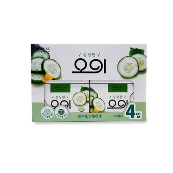 [OF43M1R0] Fresh Cucumber Soap 4 Pack Cucumber Extract