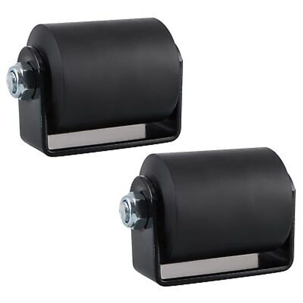 2 Pcs Slide Gate Guide Roller, 3" Rolling Gates Guider with C Bracket, Nylon ...