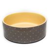 Petface Grey Spots Ceramic Bowl, 15 cm