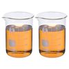2 Pack 1000ml Low Form Glass Beaker Glass Graduated Scale Measuring Cups