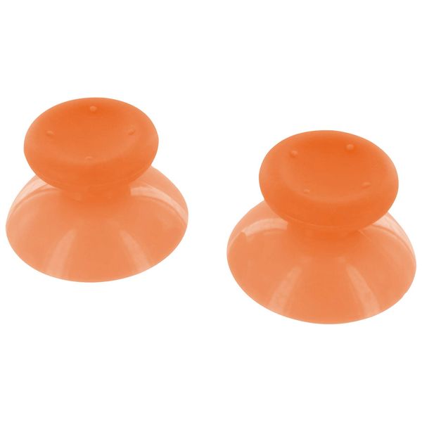 Thumbsticks for Microsoft Xbox 360 controllers concave analog grip sticks - 2 pack Orange | ZedLabz
