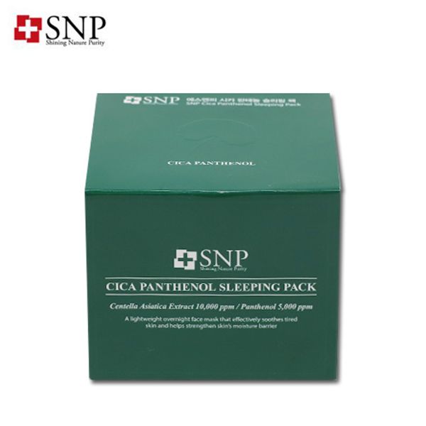 SNP CICA PANTHENOL SLEEPING PACK 100g Cica Panthenol Sleeping Pack Calming Moisturizing Cica Cream Boxa Extract Panthenol Korean Cosmetics Skin Care Korea Cosmetics Cosmetics