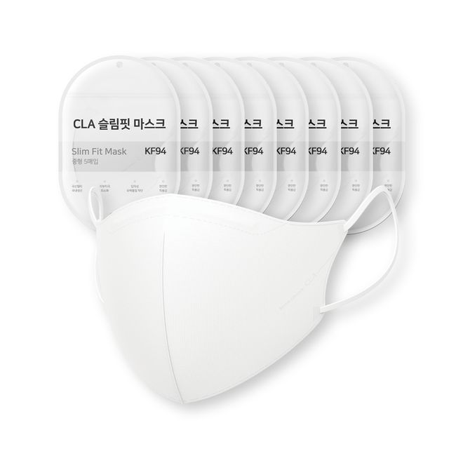 CLA Slim Fit Health Mask White (M) 40p