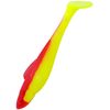 Relax Ohio Shad Rubber Fish 5 Inches 12.5 cm Rubber Bait Zander Pike (Fluo Yellow/Red)