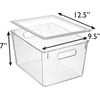 X-Large Plastic Storage Bins with Lids - Perfect for Kitchen, Pantry, Fridge Org