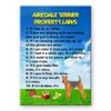 Airedale Terrier Property Laws Fridge Magnet Funny