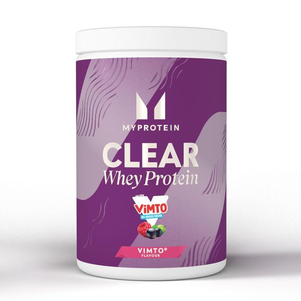 Myprotein Clear Whey Isolate Protein Powder - Vimto - 500g - 20 Servings - Cool and Refreshing Whey Protein Shake Alternative - 20g Protein and 4g BCAA per Serving