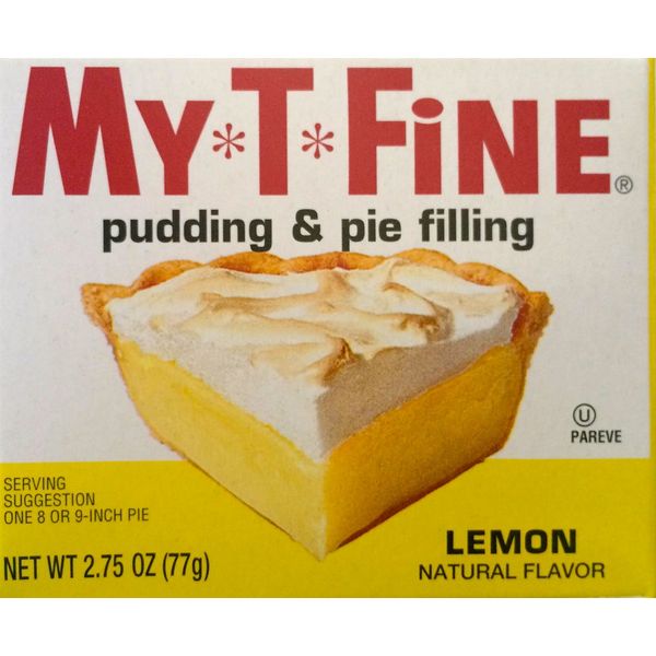 Lemon Pudding and Pie Filling Mix By My T Fine - 2.75 Ounce Box - 2 Box Pack