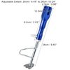 X AUTOHAUX Motorcycle Kickstand Side Support Adjust Holder Foot Side Stand Blue