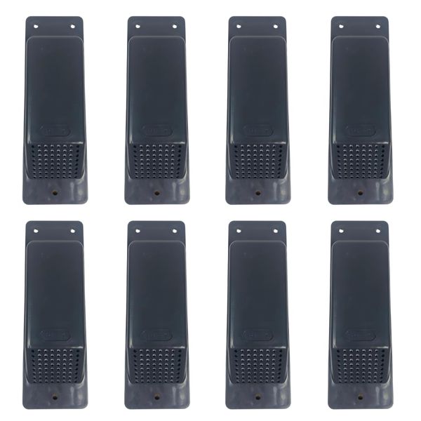 Plastic Air Vent for Shipping Containers - 8 Pieces (Charcoal Grey)