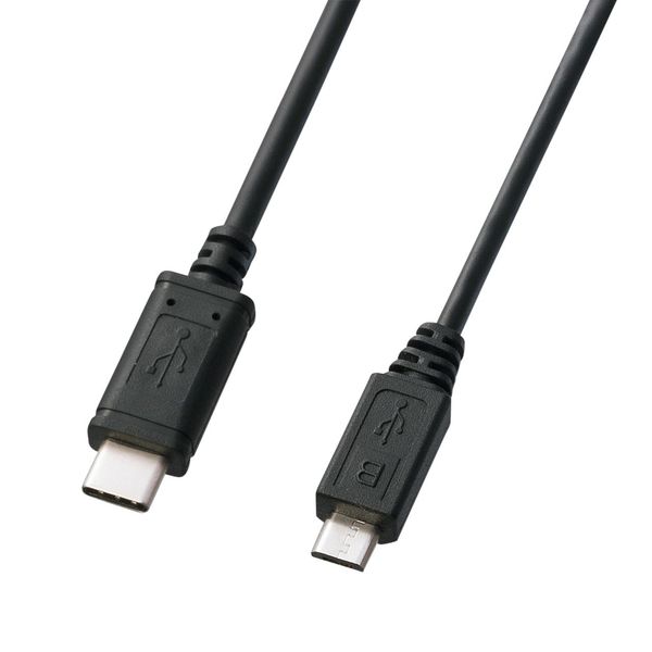 サンワサプライ USB2.0 TypeC - microBケーブル 1m KU-CMCBP310