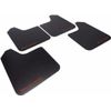 Rally Armor Basic Universal Mud Flaps Set of 4 No HW, BLACK w/ RED  MF12-BAS-RD