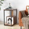 Cat Furniture End Side Table Pet Activity House W/ Scratching Post & Large Condo