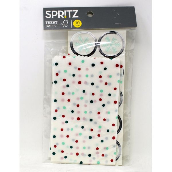 Spritz Polka Dots Treat Bags 10 Count