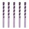5Pcs 3/8" Masonry Drill Bit Set Carbide tip Black/White Stone Bricks Concrete 
